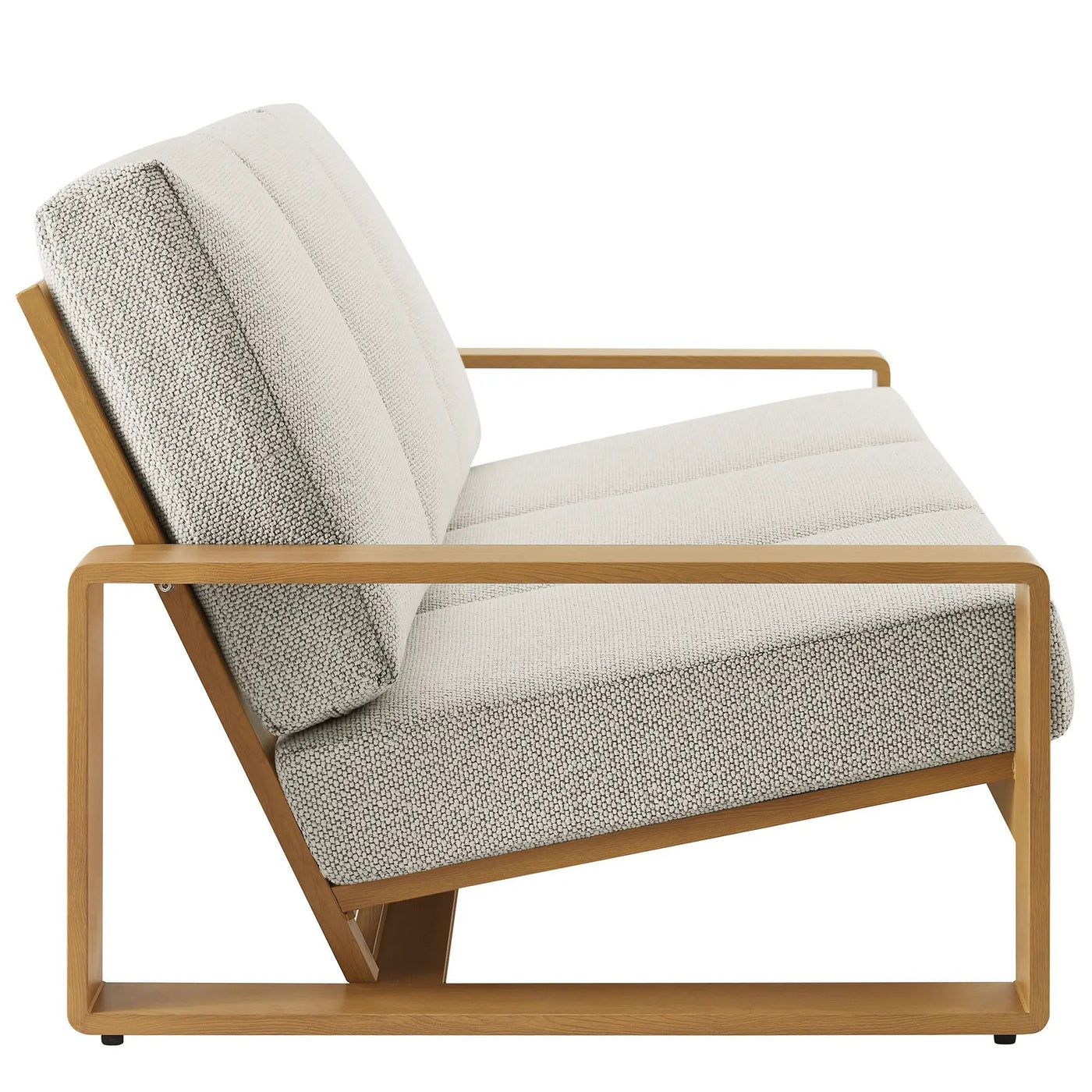 Lirienne 2-Piece Outdoor Patio Aluminum Faux Wood Furniture Set by HouseOfZazla