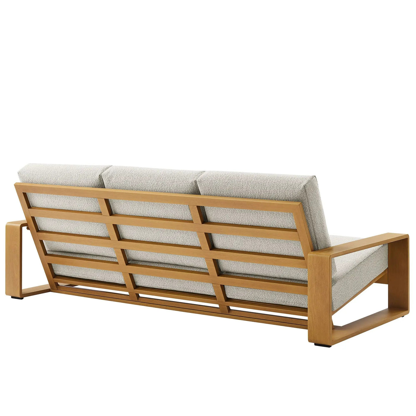 Lirienne 2-Piece Outdoor Patio Aluminum Faux Wood Furniture Set by HouseOfZazla