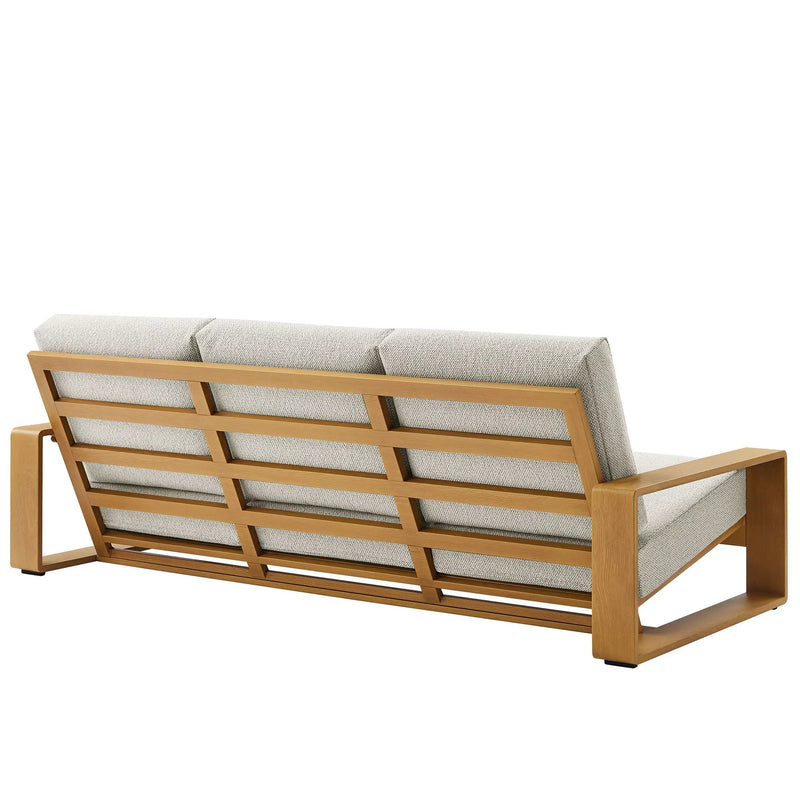 Lirienne 2-Piece Outdoor Patio Aluminum Faux Wood Furniture Set by HouseOfZazla