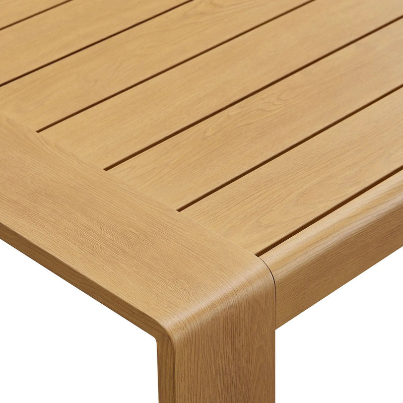 Lirienne Outdoor Patio Aluminum Faux Wood Coffee Table by Modway by HouseOfZazla