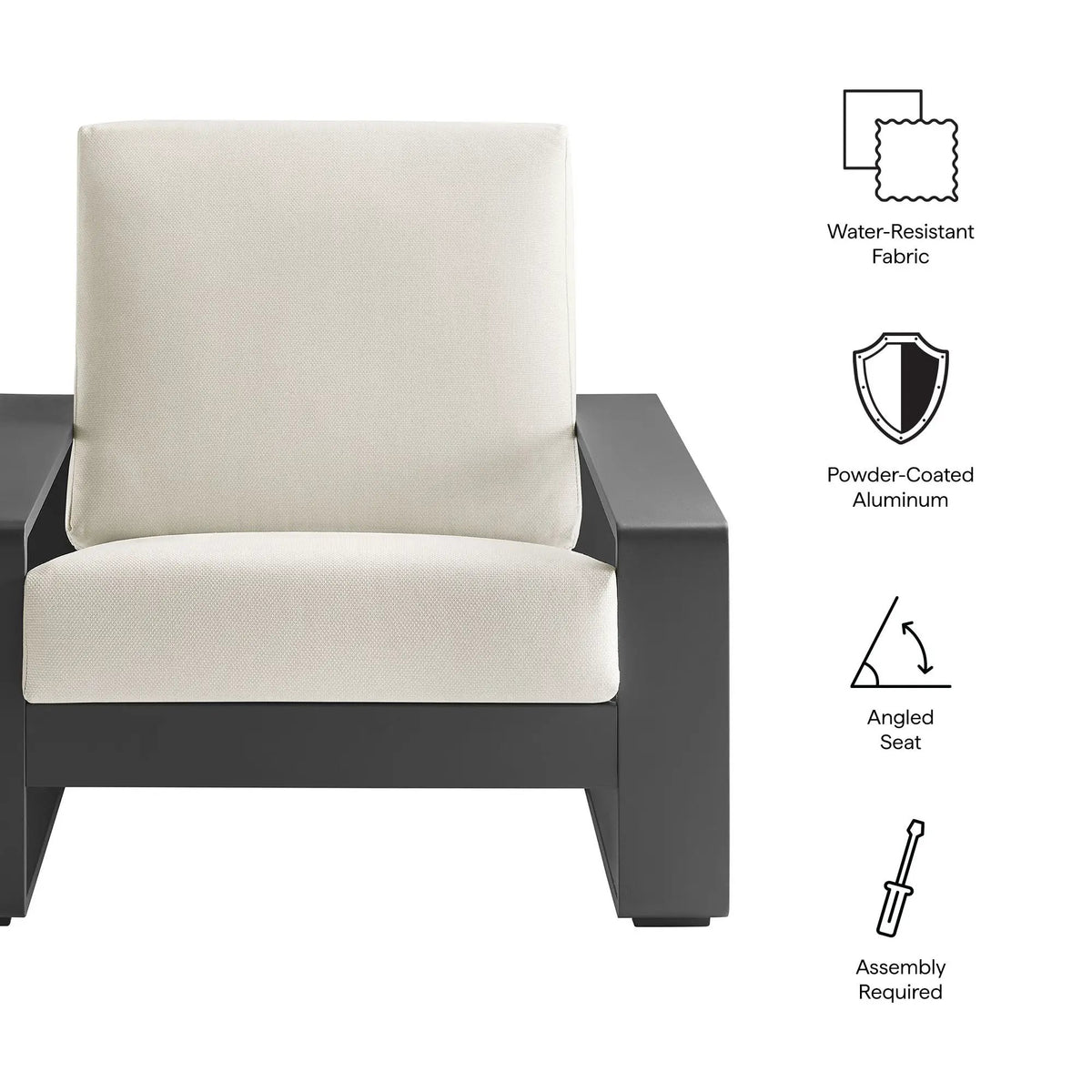 Lirienne Outdoor Patio Aluminum Armchair by Modway by HouseOfZazla