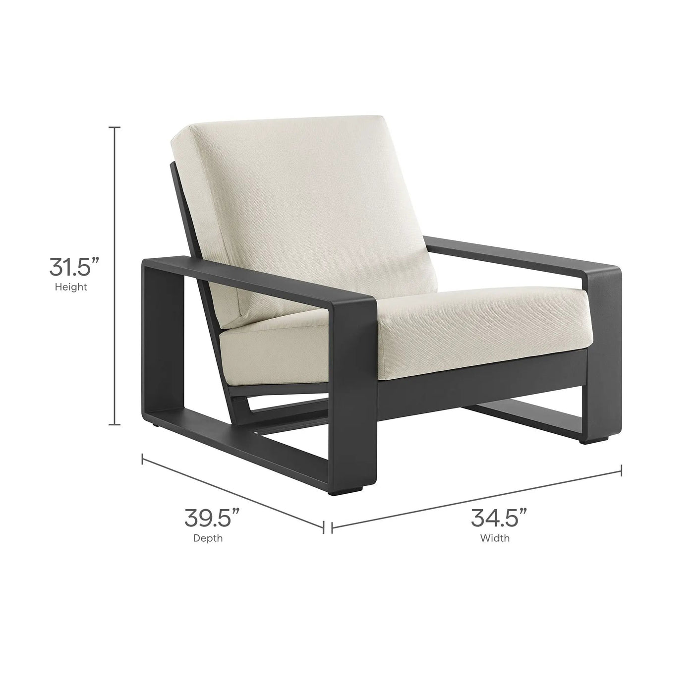 Lirienne Outdoor Patio Aluminum Faux Wood Armchairs Set of 2 by Modway by HouseOfZazla