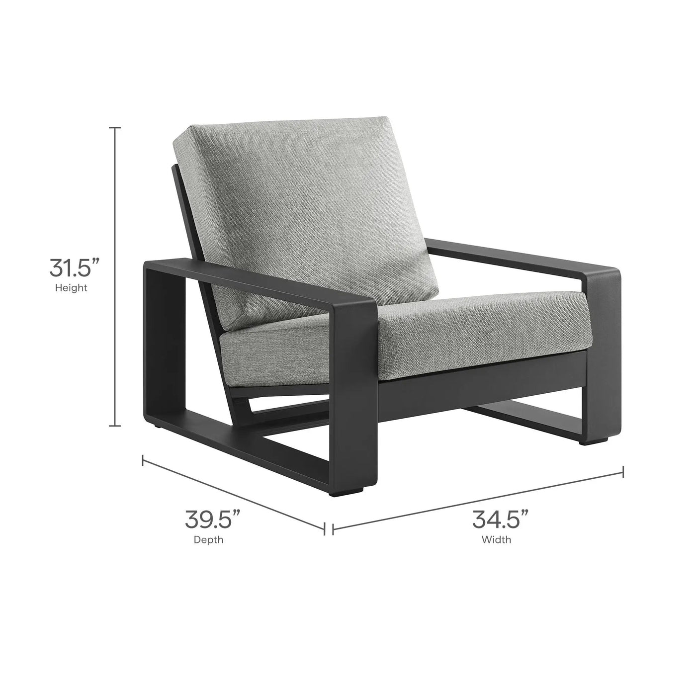 Lirienne Outdoor Patio Aluminum Faux Wood Armchairs Set of 2 by Modway by HouseOfZazla