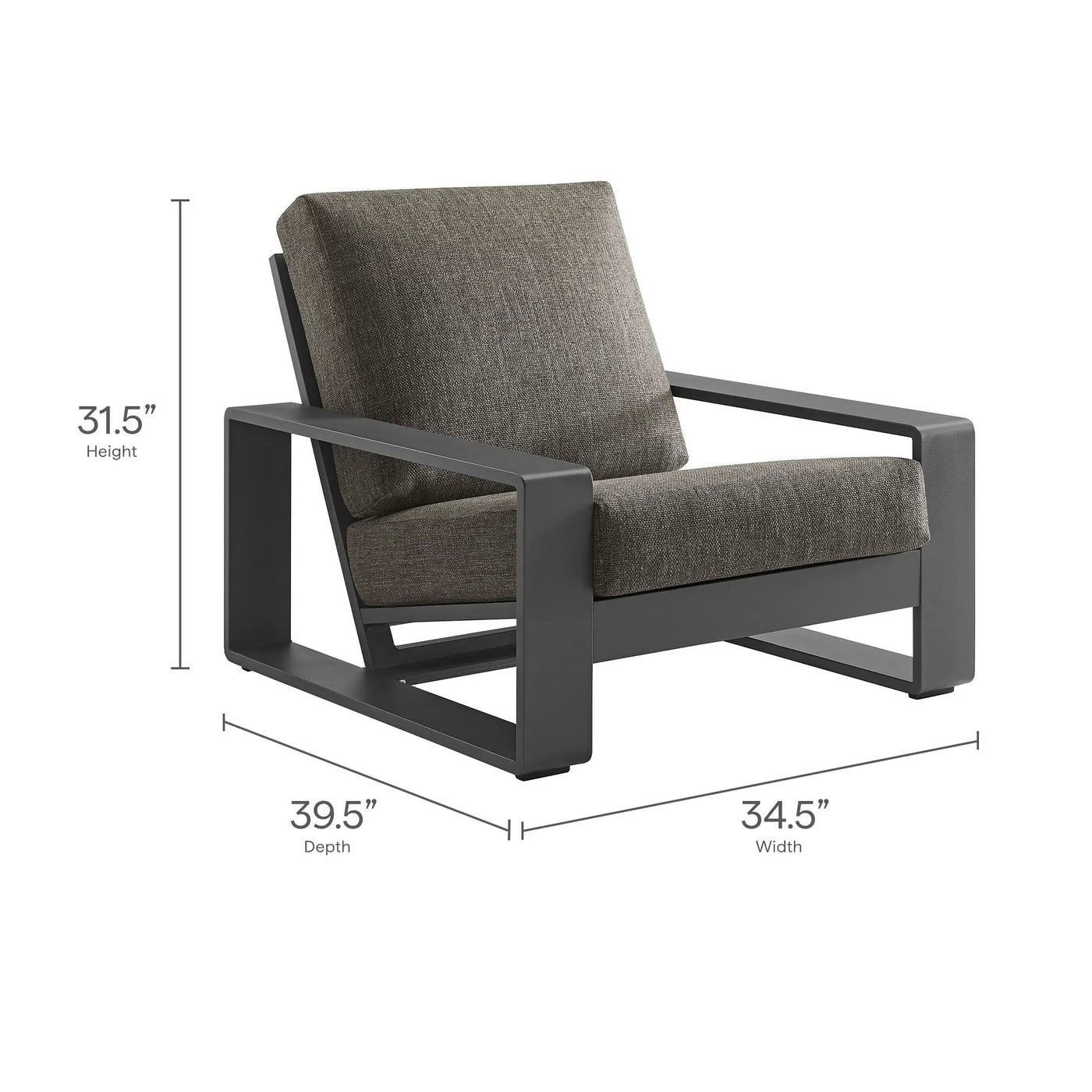 Lirienne Outdoor Patio Aluminum Faux Wood Armchairs Set of 2 by Modway by HouseOfZazla