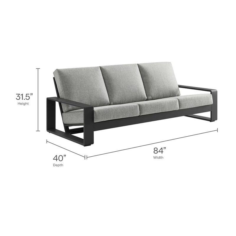 Lirienne Outdoor Patio Aluminum Sofa by Modway by HouseOfZazla