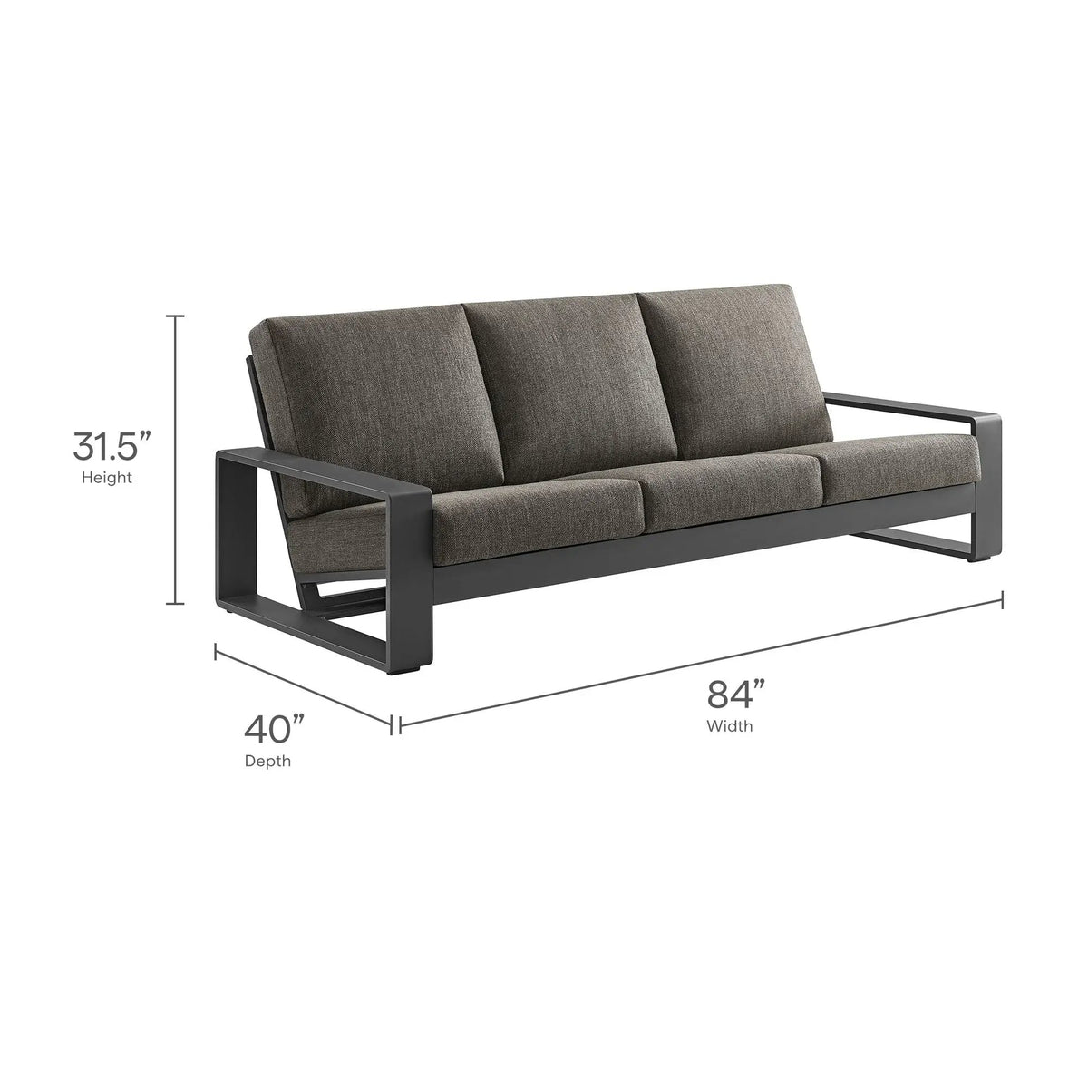 Lirienne Outdoor Patio Aluminum Sofa by Modway by HouseOfZazla