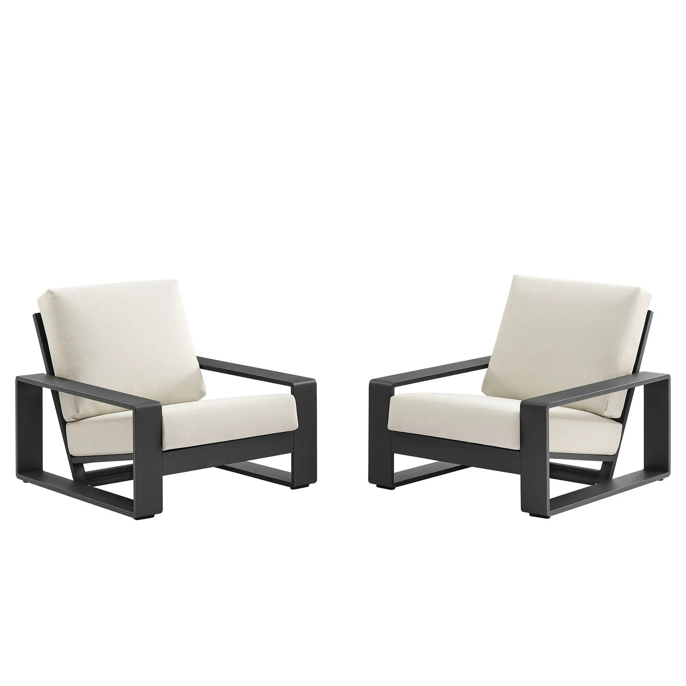 Lirienne Outdoor Patio Aluminum Faux Wood Armchairs Set of 2 by Modway by HouseOfZazla
