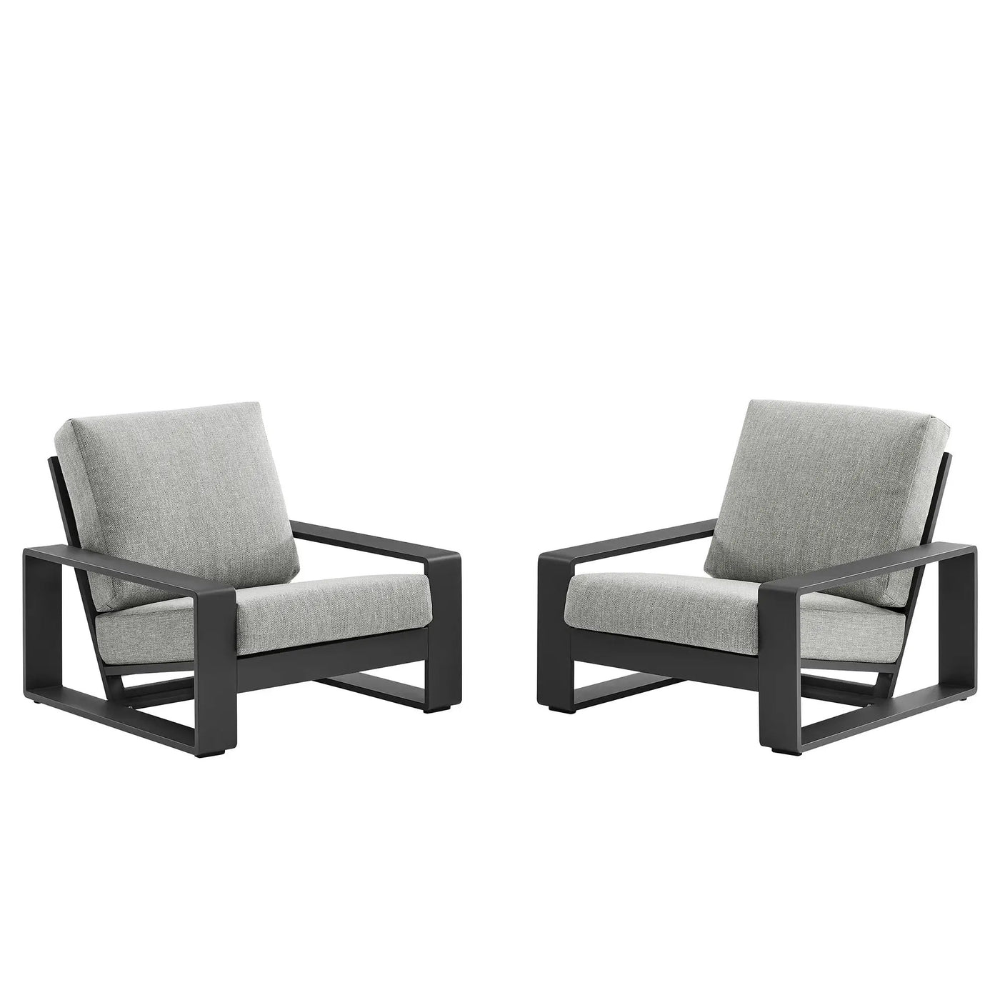 Lirienne Outdoor Patio Aluminum Faux Wood Armchairs Set of 2 by Modway by HouseOfZazla