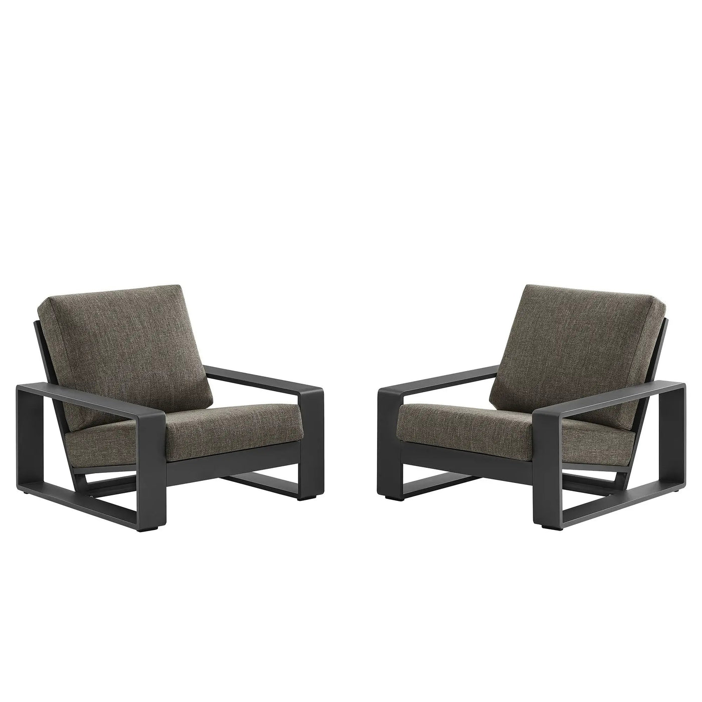 Lirienne Outdoor Patio Aluminum Faux Wood Armchairs Set of 2 by Modway by HouseOfZazla