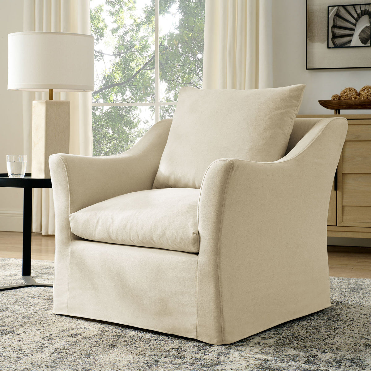 Somerset Linen Blend Slipcovered Armchair by Modway, photo 17 of 27