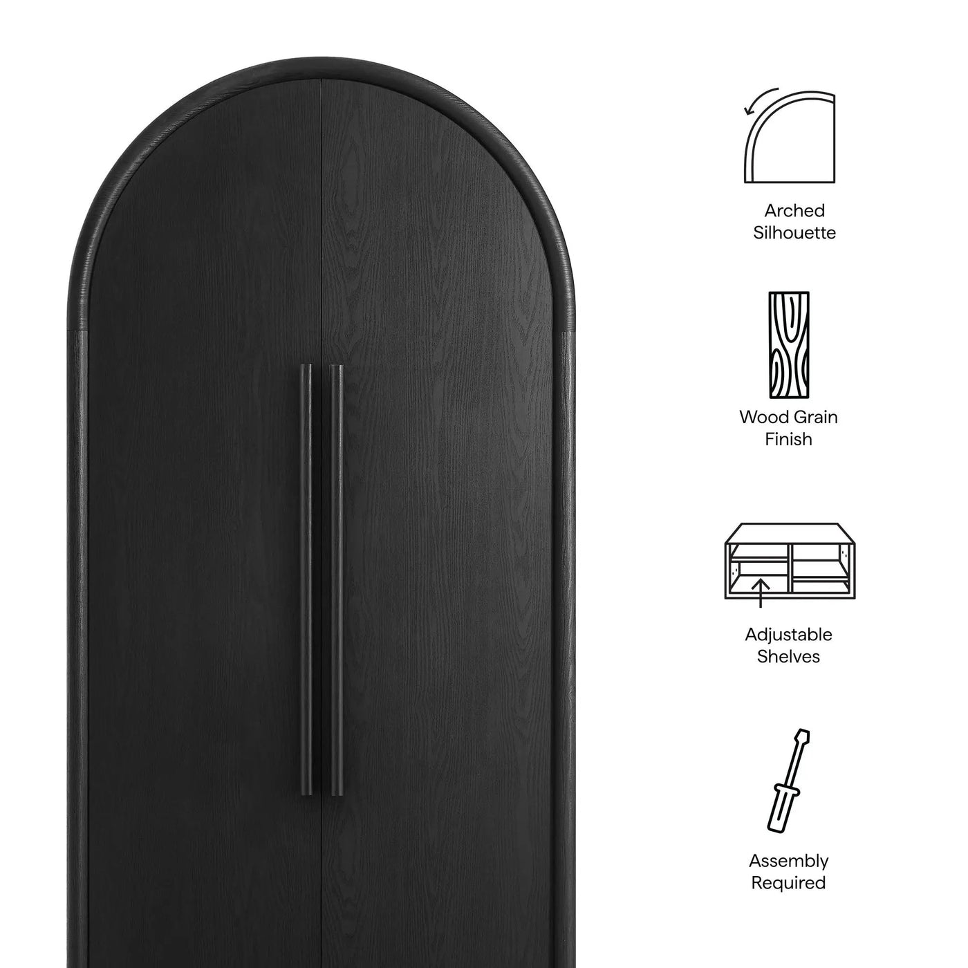Bellamy Tall Arched Storage Cabinet by Modway by HouseOfZazla