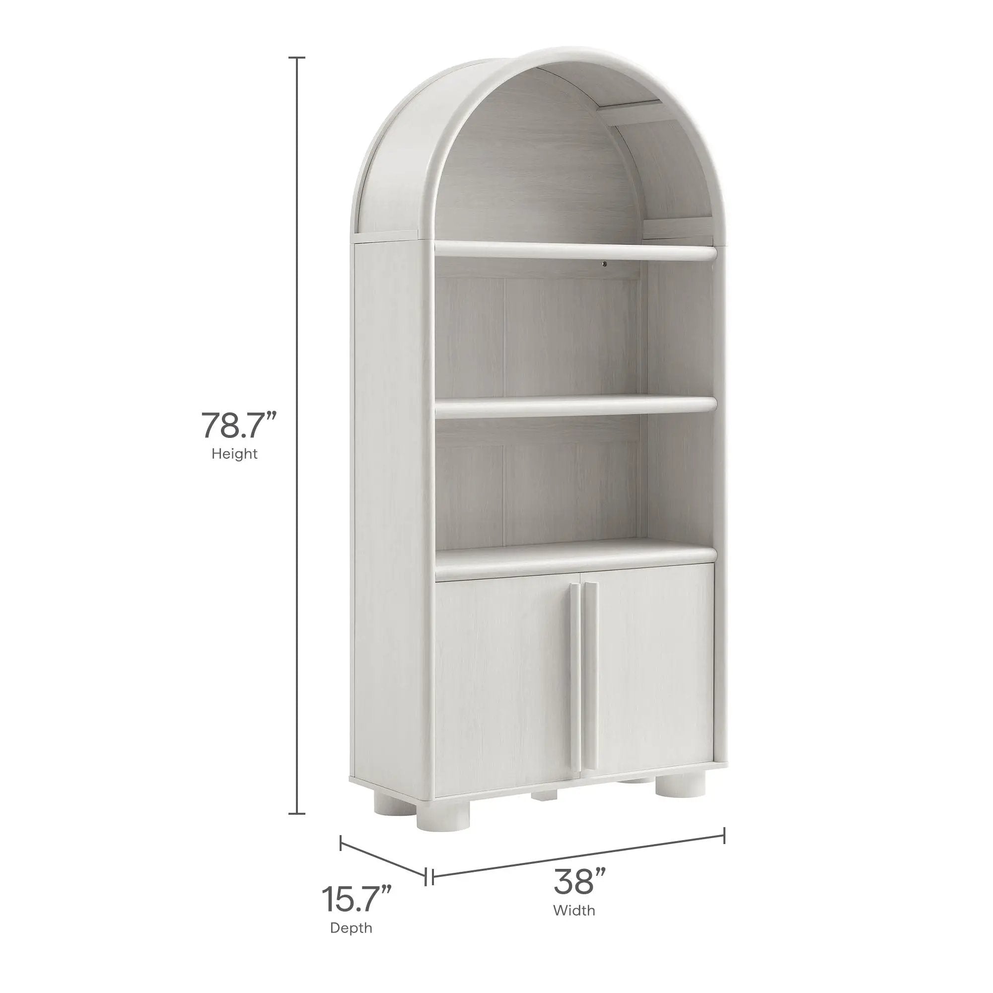 Bellamy Tall Arched Display Cabinet Bookcase by Modway by HouseOfZazla