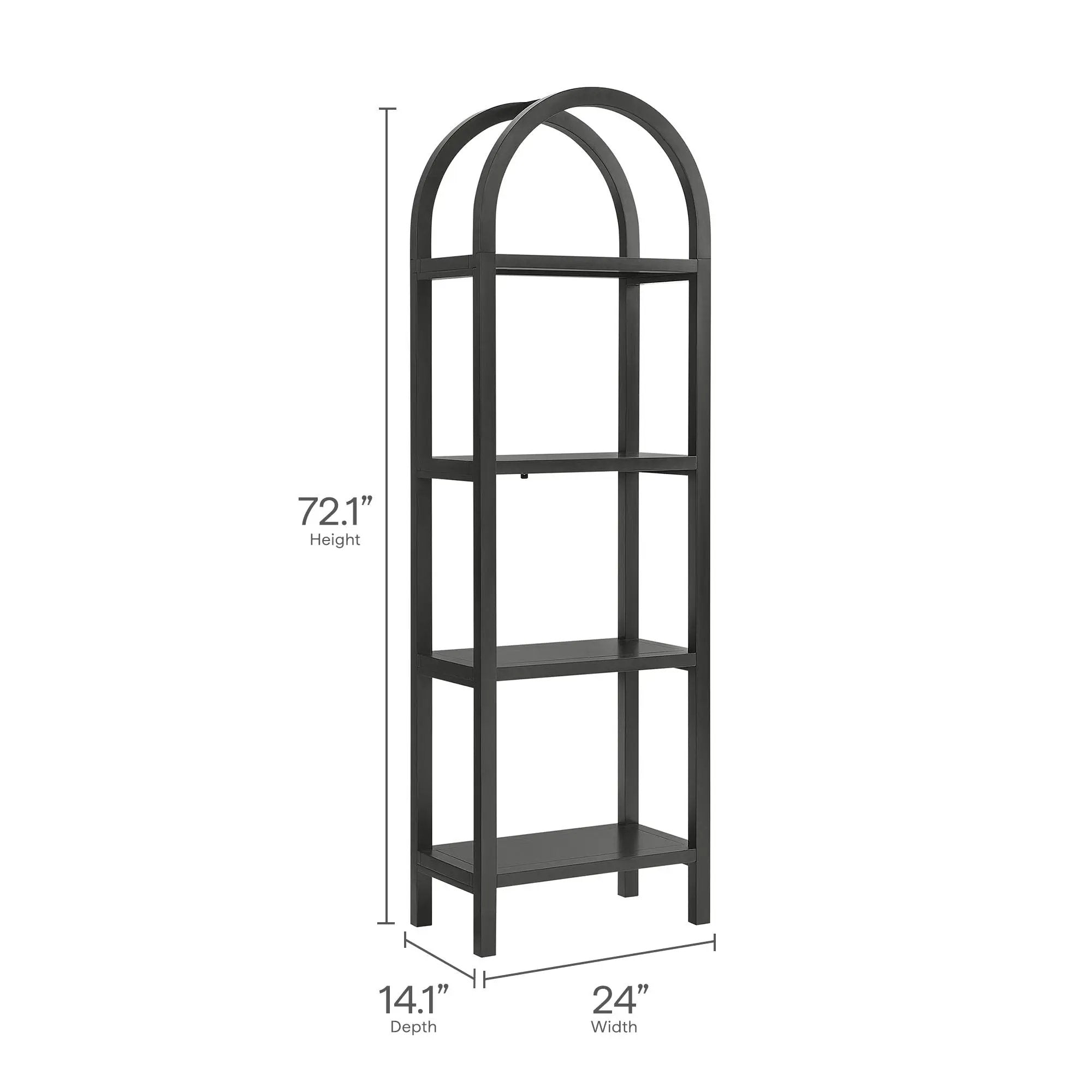 Vexley 72 Inch Tall Narrow Arched Bookshelf by Modway by HouseOfZazla
