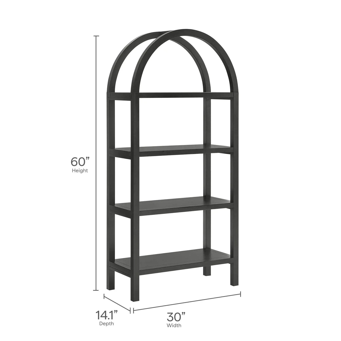 Vexley 60 Inch Arched Bookshelf by Modway by HouseOfZazla