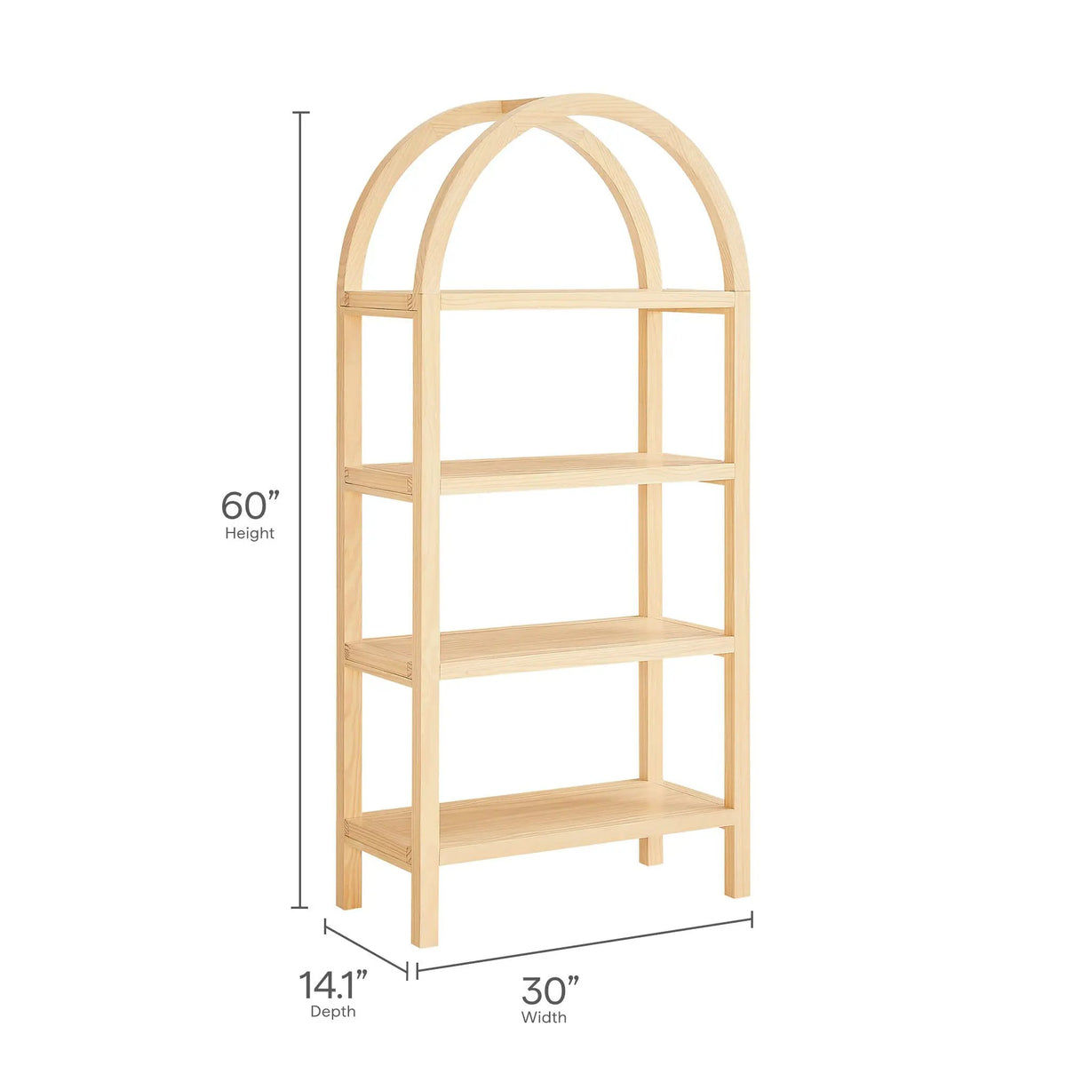 Vexley 60 Inch Arched Bookshelf by Modway by HouseOfZazla