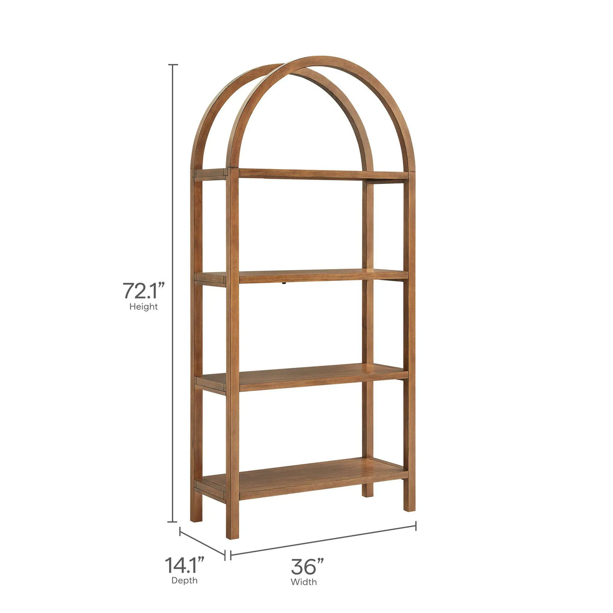 Vexley 72 Inch Large Arched Bookshelf by Modway by HouseOfZazla
