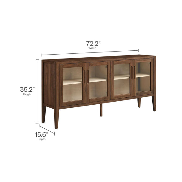 Nell 72" Glass Door Sideboard Cabinet by Modway, photo 2 of 7