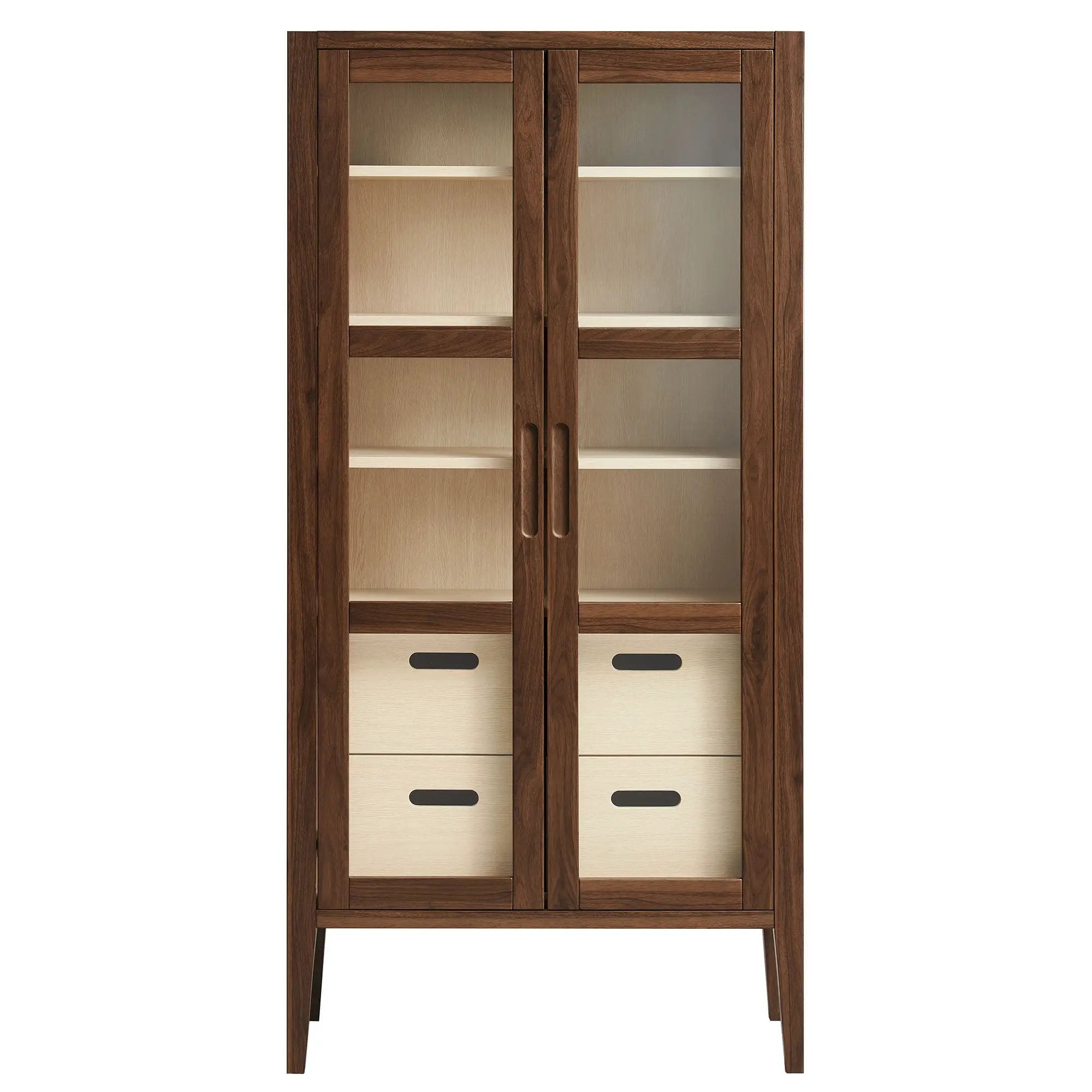Nell 71" Glass Door Tall Display Storage Cabinet by Modway by HouseOfZazla