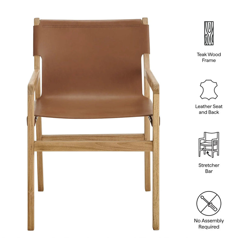 Sonora Leather Dining Chair by Modway by HouseOfZazla