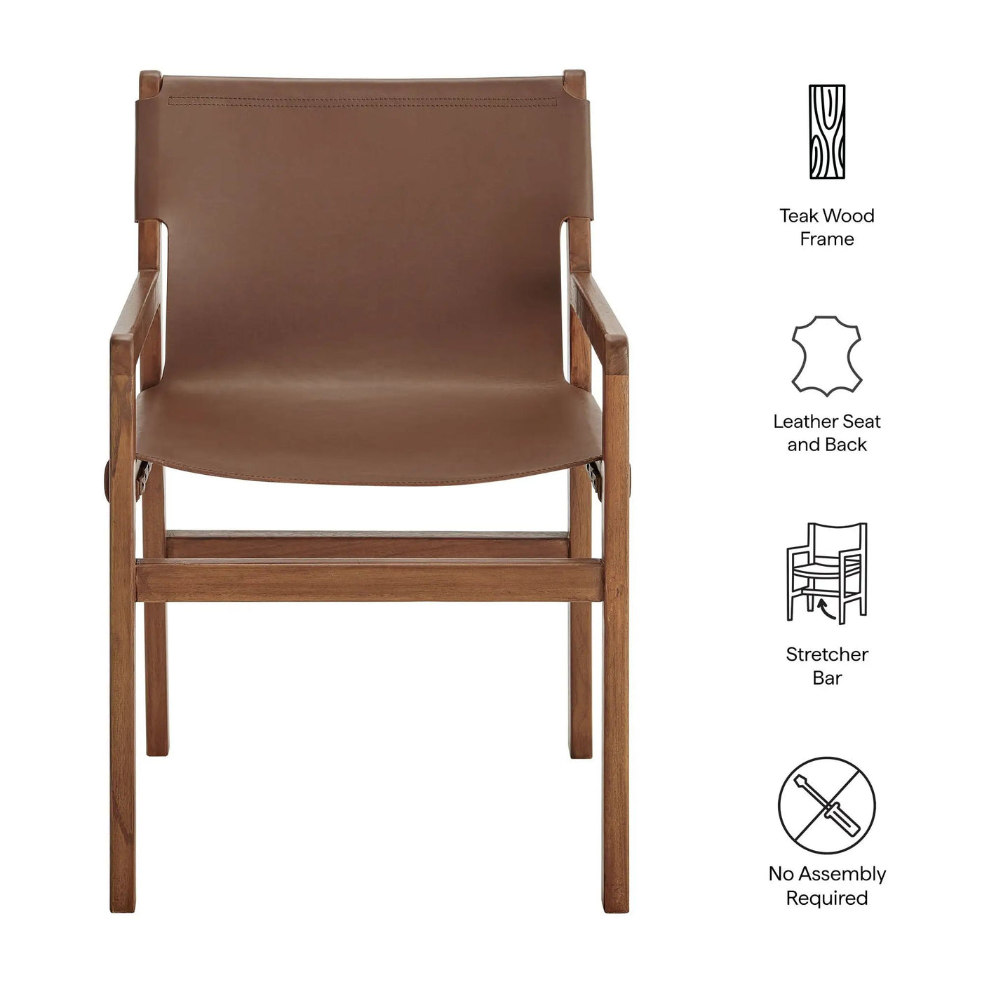 Sonora Leather Dining Chair by Modway by HouseOfZazla