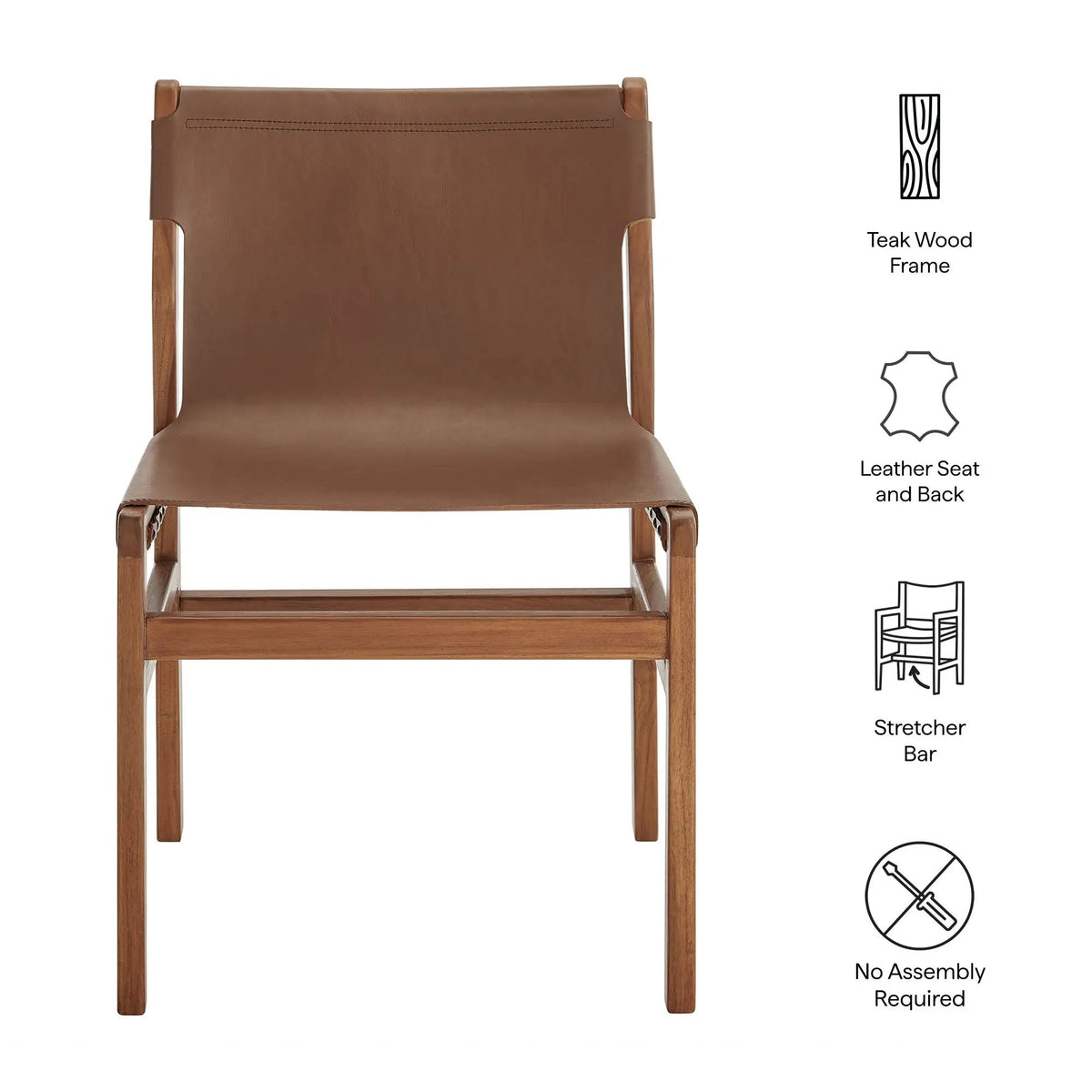 Sonora Leather Dining Side Chair by Modway by HouseOfZazla