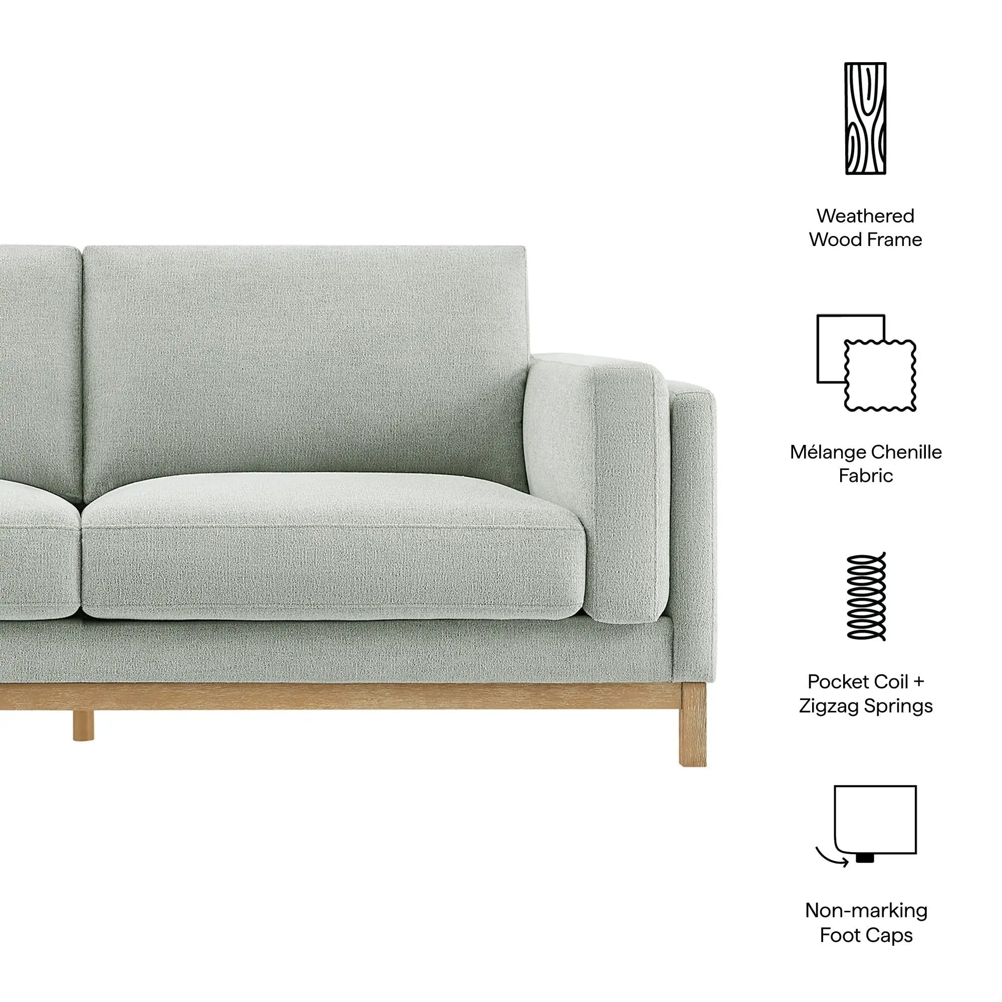 Roscoe 81 Inch Fabric Sofa by Modway by HouseOfZazla