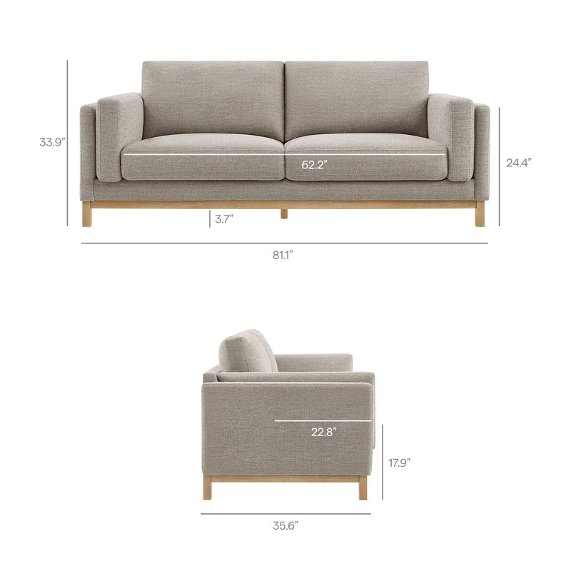 Roscoe 81 Inch Fabric Sofa by Modway by HouseOfZazla