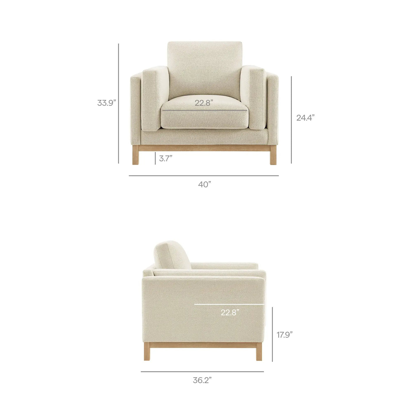 Roscoe Fabric Armchair by Modway by HouseOfZazla