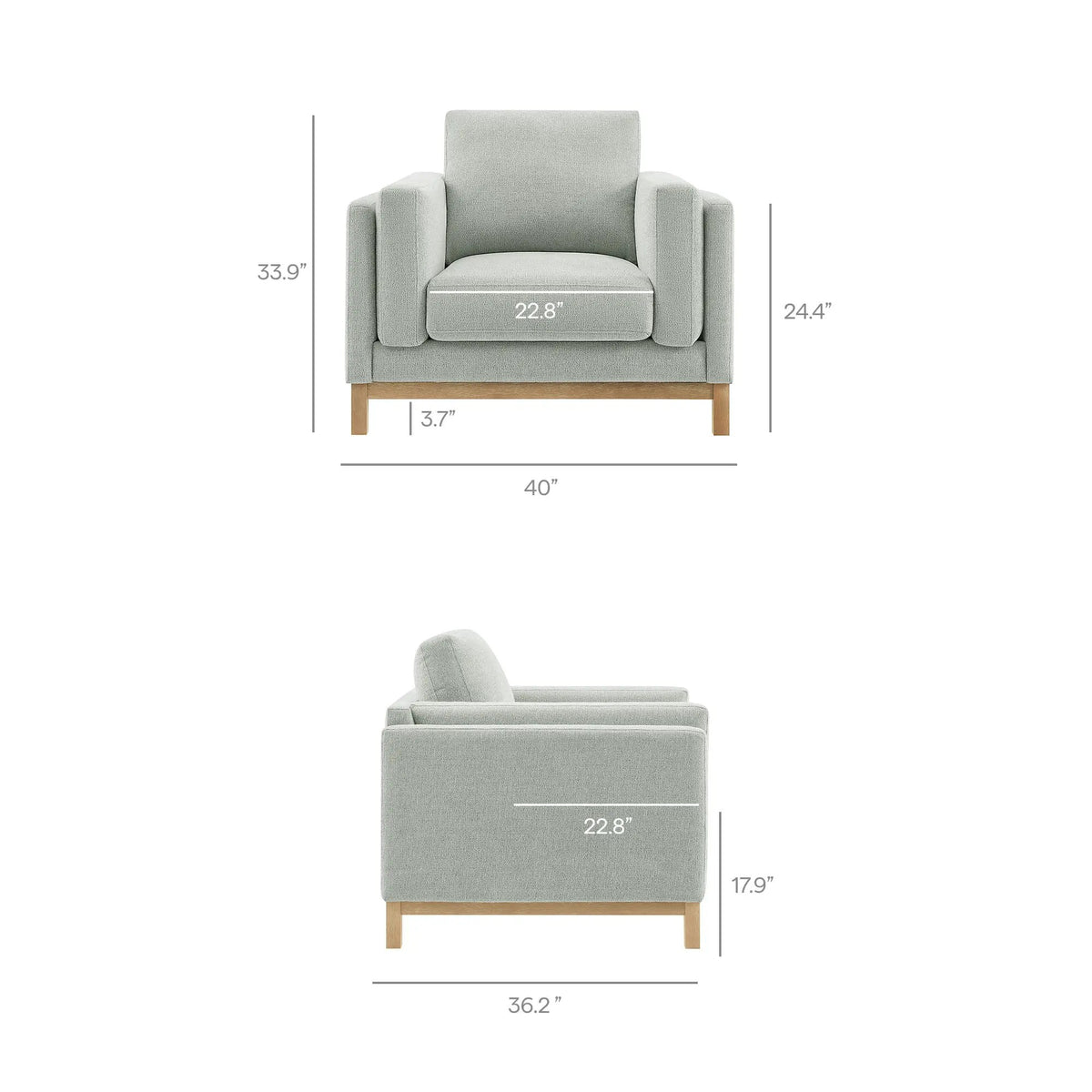 Roscoe Fabric Armchair by Modway by HouseOfZazla