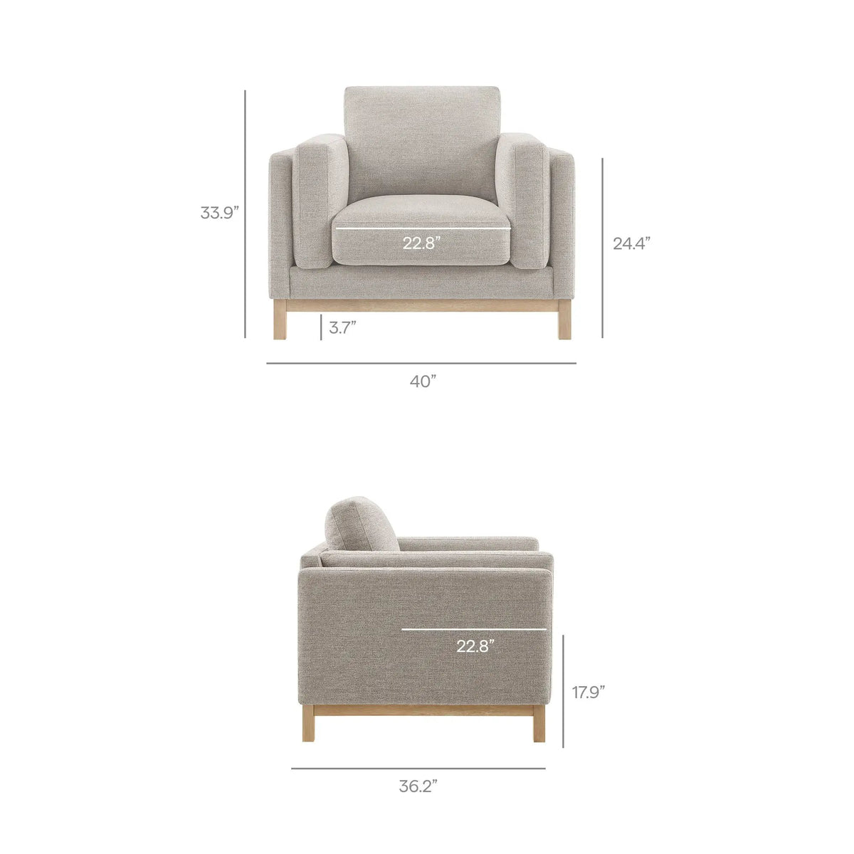 Roscoe Fabric Armchair by Modway by HouseOfZazla