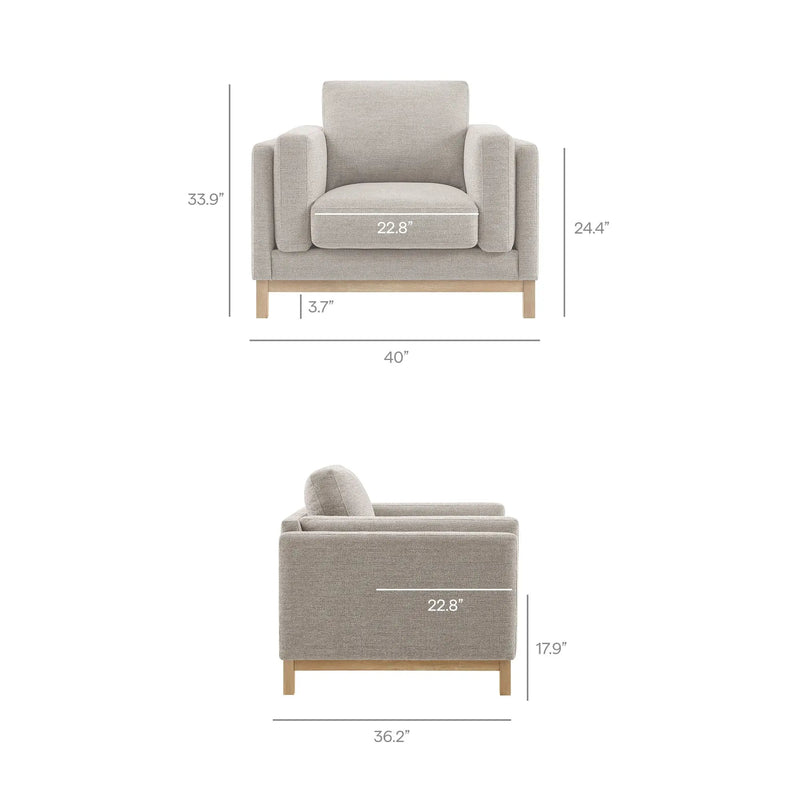 Roscoe Fabric Armchair by Modway by HouseOfZazla