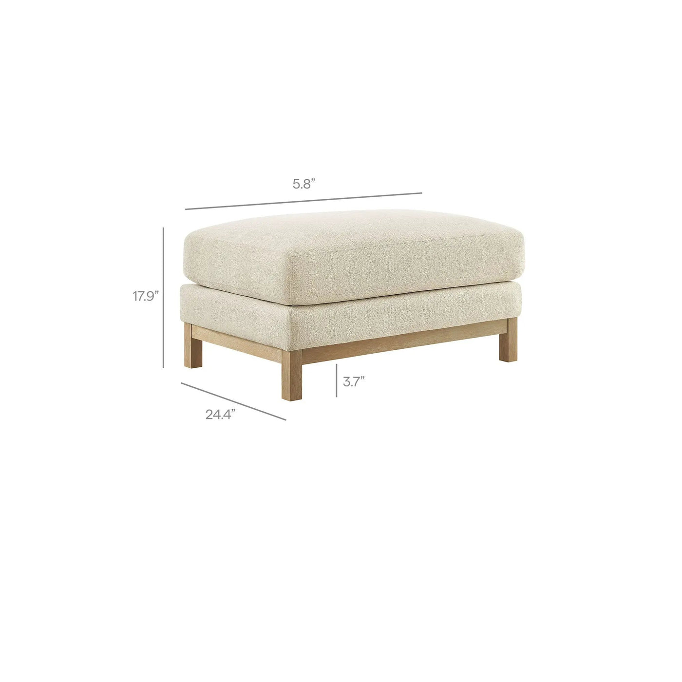 Roscoe Fabric Ottoman by Modway by HouseOfZazla