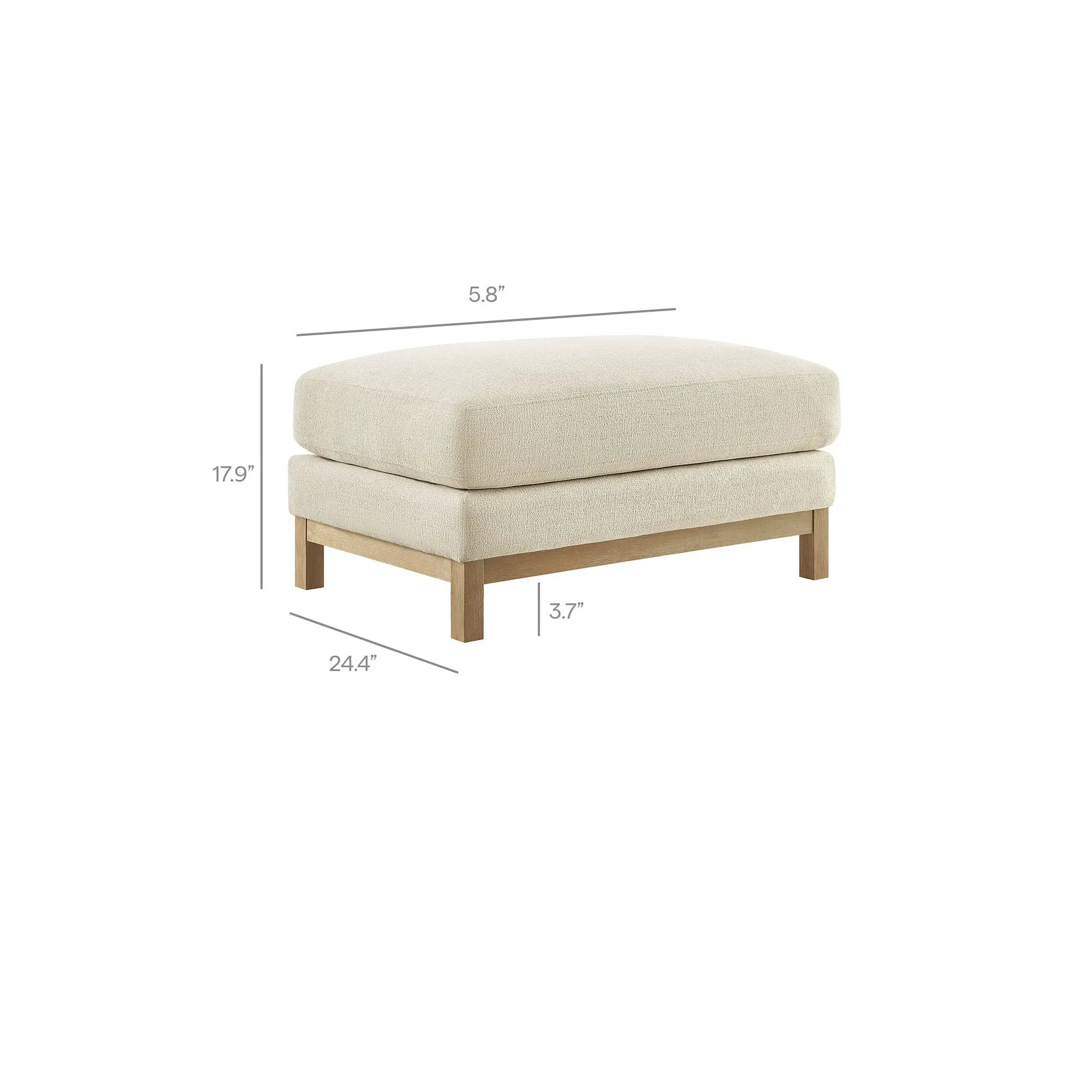 Roscoe Fabric Ottoman by Modway by HouseOfZazla