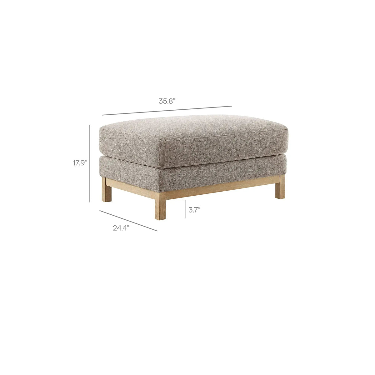 Roscoe Fabric Ottoman by Modway by HouseOfZazla