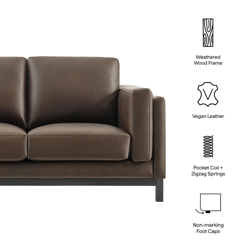 Roscoe 63 Inch Vegan Leather Loveseat by Modway by HouseOfZazla