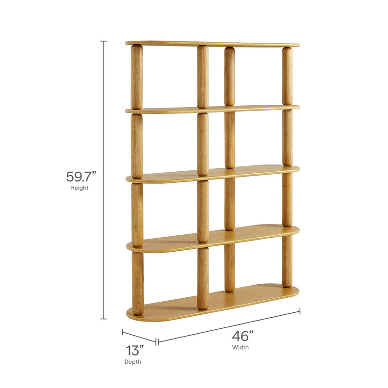 Arcus 4-Tier Oval Wood Bookshelf by Modway by HouseOfZazla
