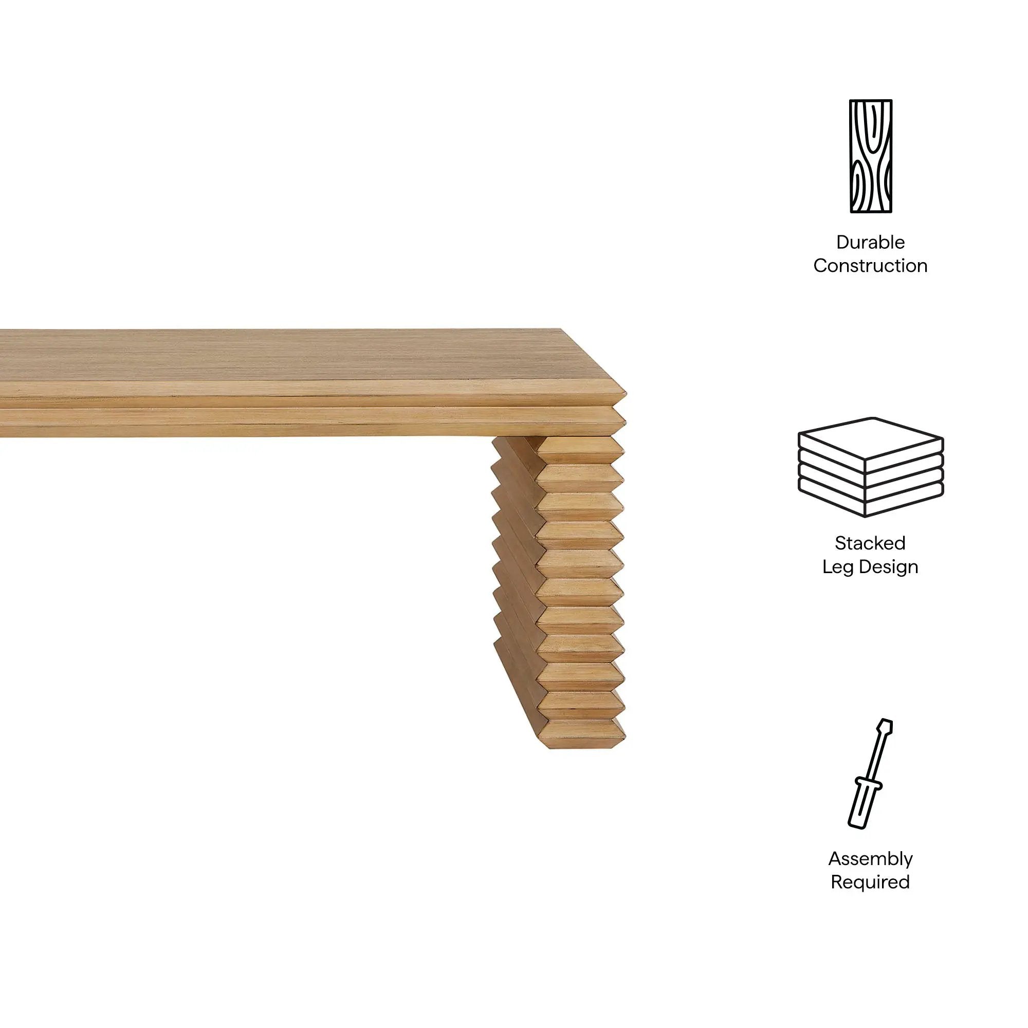 Canto Rectangular Stacked Design Coffee Table by Modway by HouseOfZazla