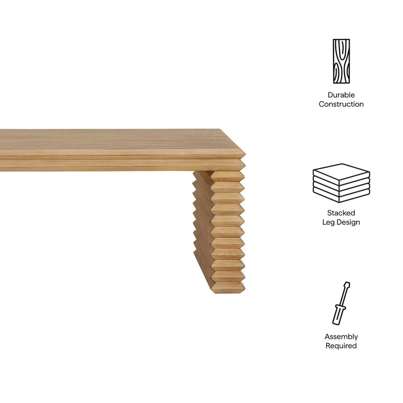 Canto Rectangular Stacked Design Coffee Table by Modway by HouseOfZazla