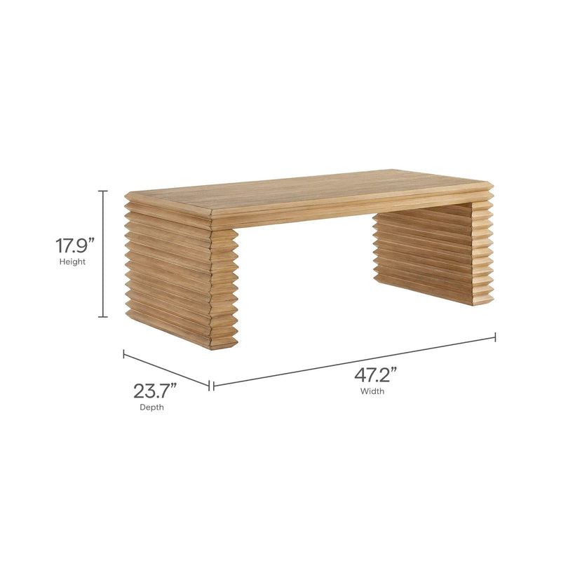 Canto Rectangular Stacked Design Coffee Table by Modway by HouseOfZazla