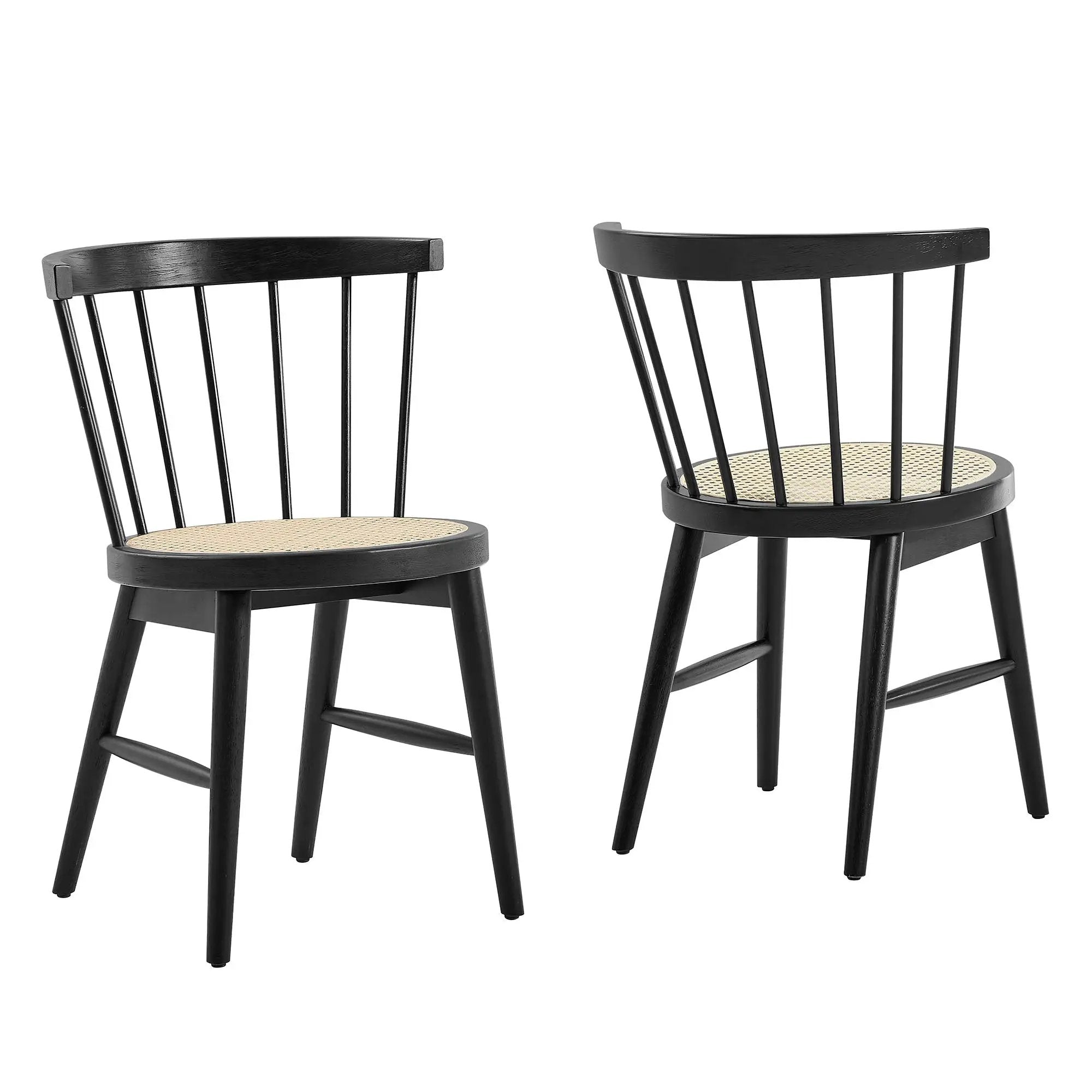 Lykke Curved Spindle Back Dining Chairs Set of 2 by Modway by HouseOfZazla