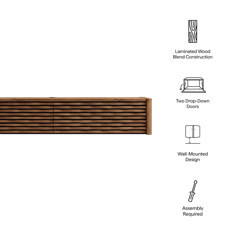 Emric Wave 71" Wall-Mounted TV Cabinet by Modway by HouseOfZazla