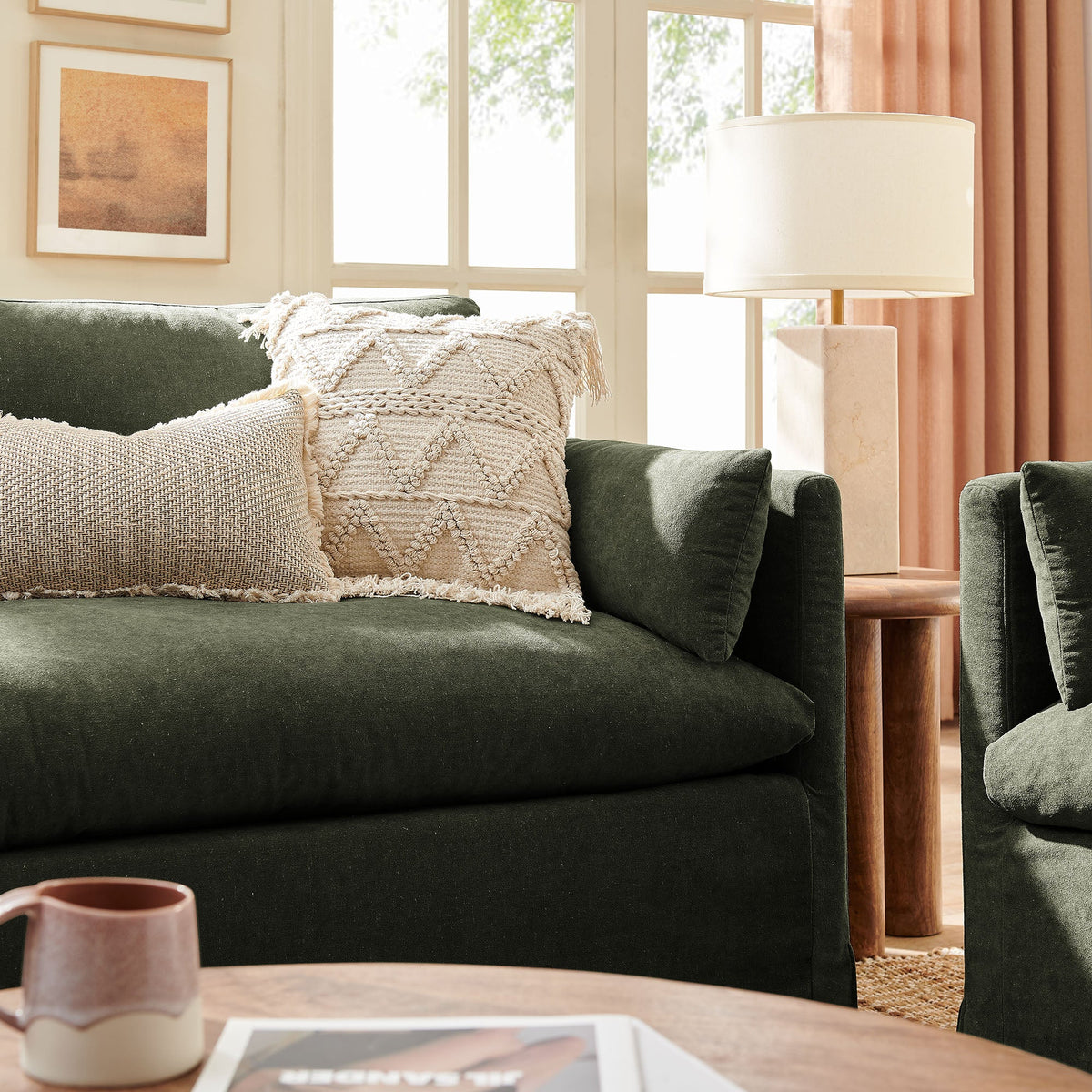 Wellfleet Slipcovered Linen-Blend Loveseat by Modway, photo 36 of 36