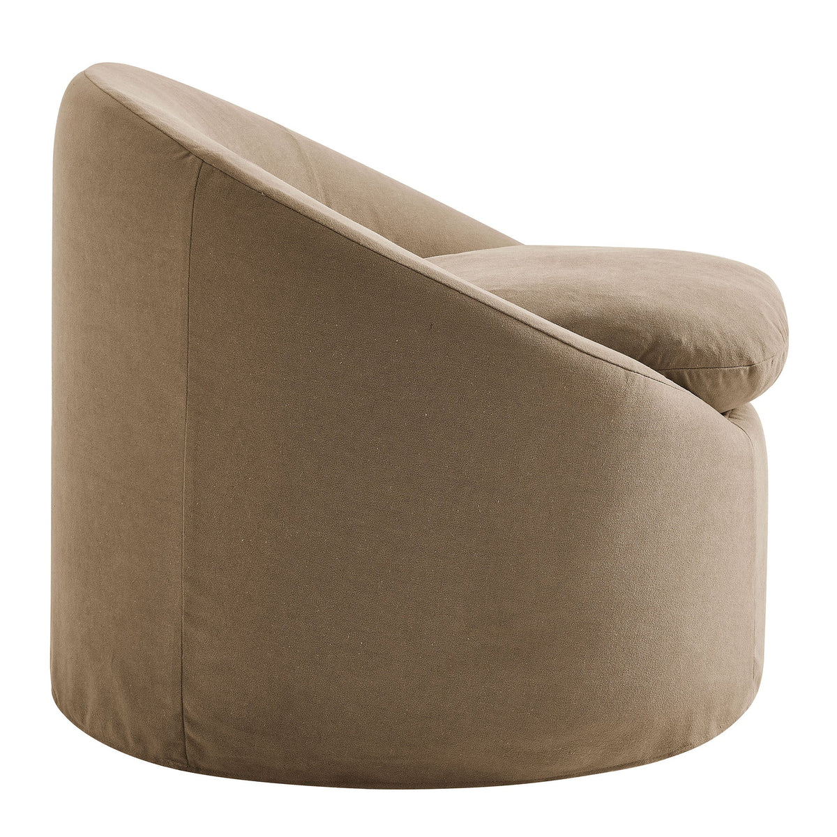 Sadie Slipcovered Linen-Blend Round Accent Chair by Modway, photo 4 of 40