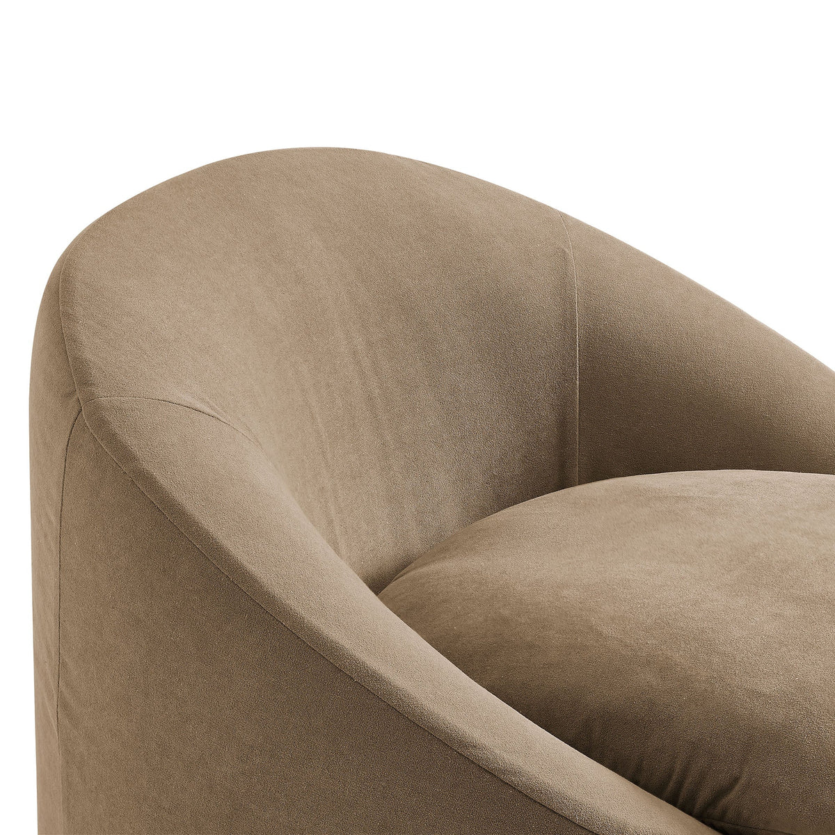 Sadie Slipcovered Linen-Blend Round Accent Chair by Modway, photo 7 of 40