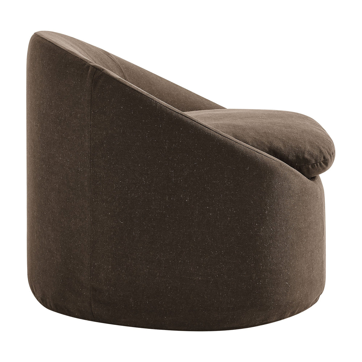 Sadie Slipcovered Linen-Blend Round Accent Chair by Modway, photo 13 of 40