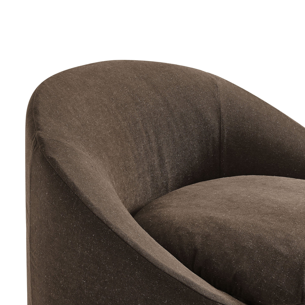 Sadie Slipcovered Linen-Blend Round Accent Chair by Modway, photo 16 of 40