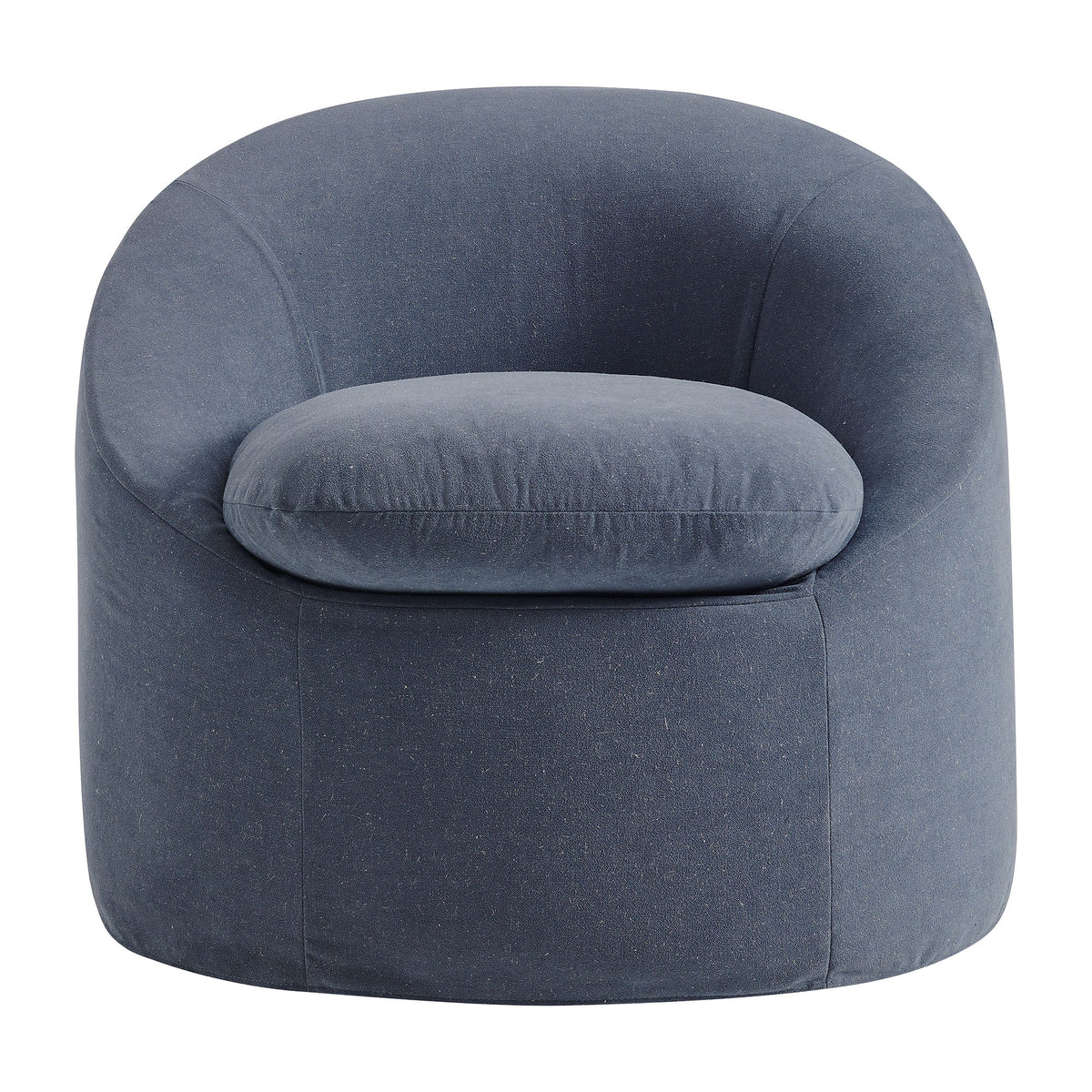 Sadie Slipcovered Linen-Blend Round Accent Chair by Modway, photo 22 of 40