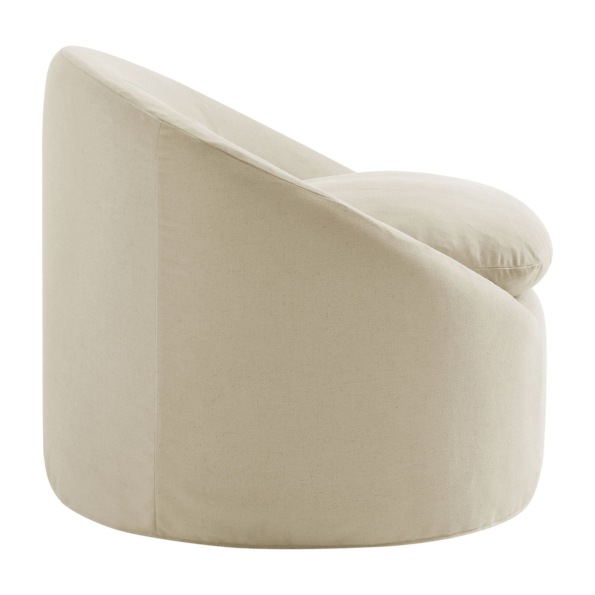 Sadie Slipcovered Linen-Blend Round Accent Chair by Modway, photo 31 of 40