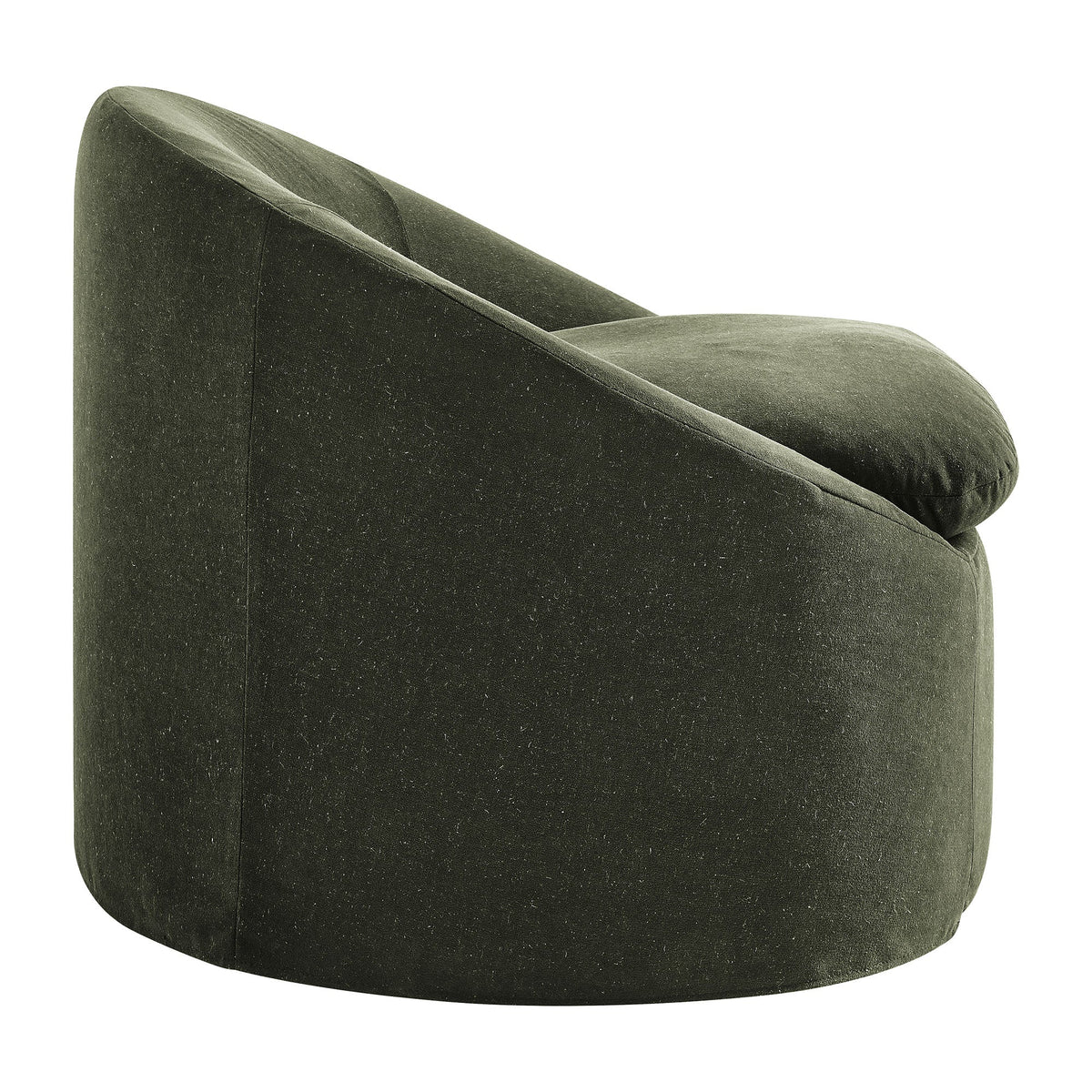 Sadie Slipcovered Linen-Blend Round Accent Chair by Modway, photo 40 of 40
