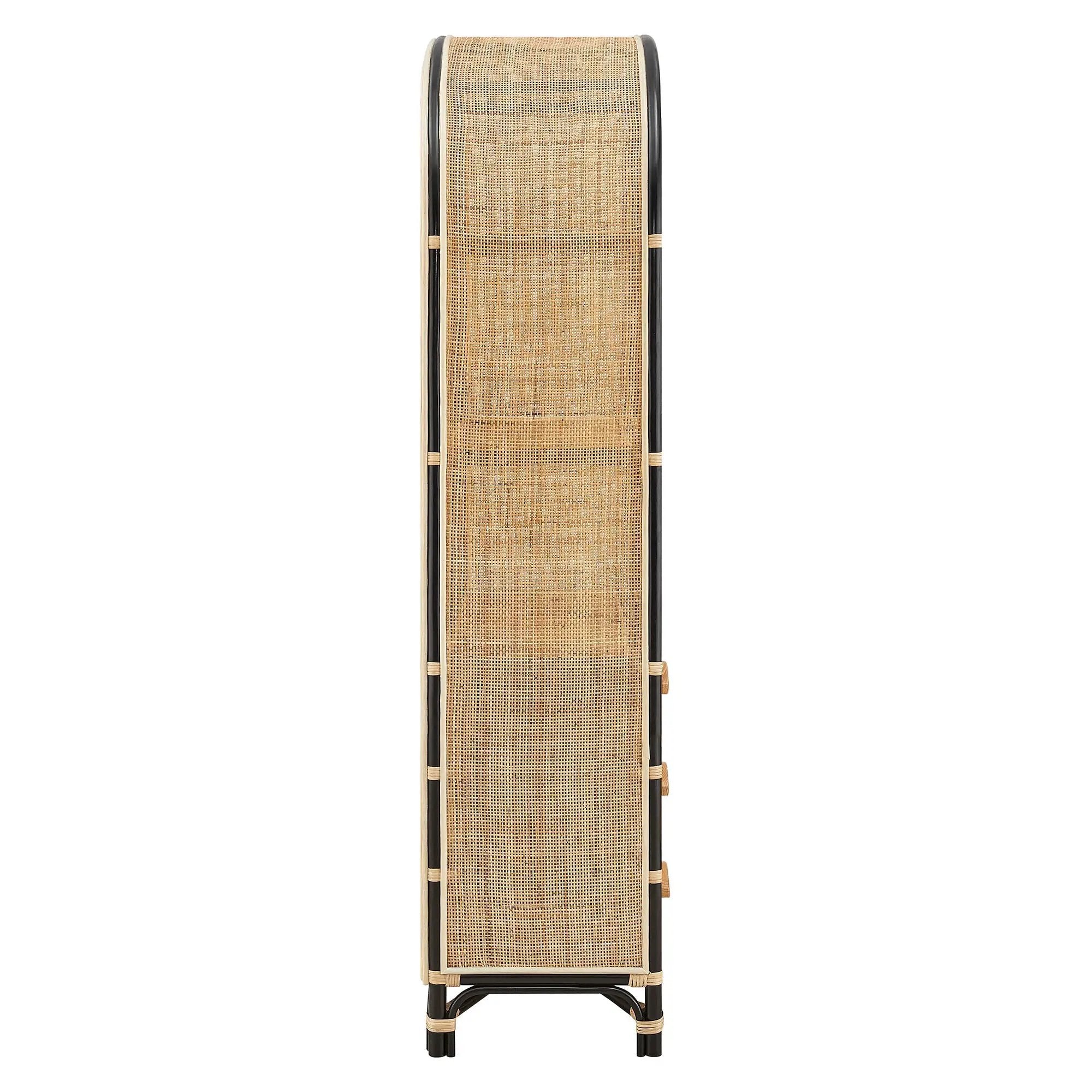 Jane 71 Inch Tall Arched Natural Rattan Bookshelf by Modway by HouseOfZazla
